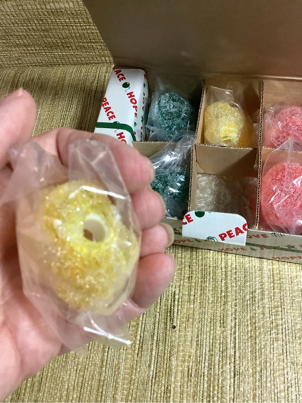 Rare Vintage 1998 Christmas Gum Drop Light Covers - Red, Yellow, Green set of 6